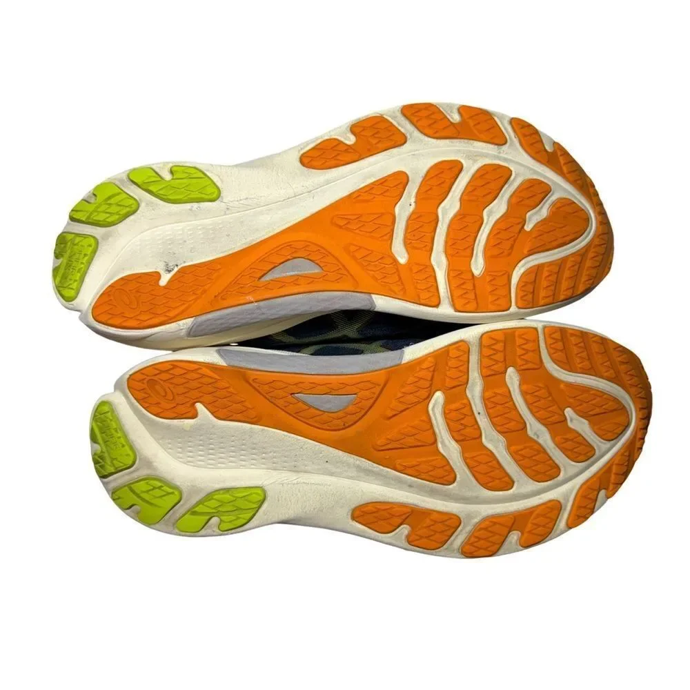 ASICS Navy and Lime Athletic Sneakers size 12